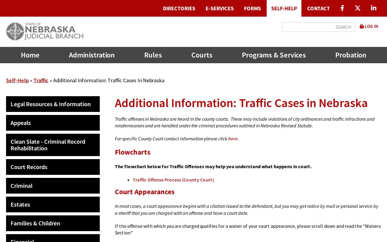 Box Butte County traffic warrant citation guidance from Nebraska courts